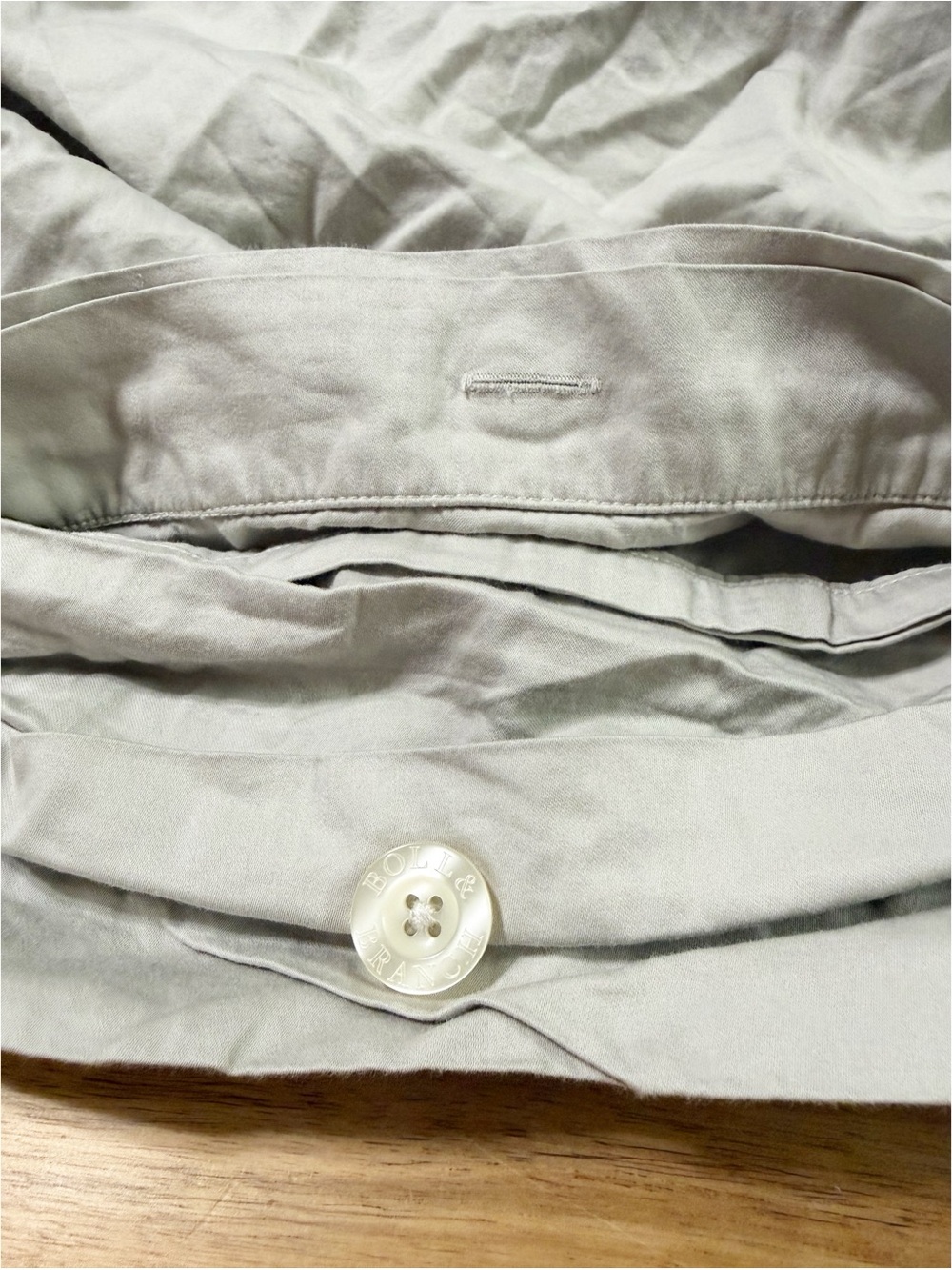 Boll & Branch 100% Organic Cotton Light Grey Mist King/California King - Picture 6 of 7